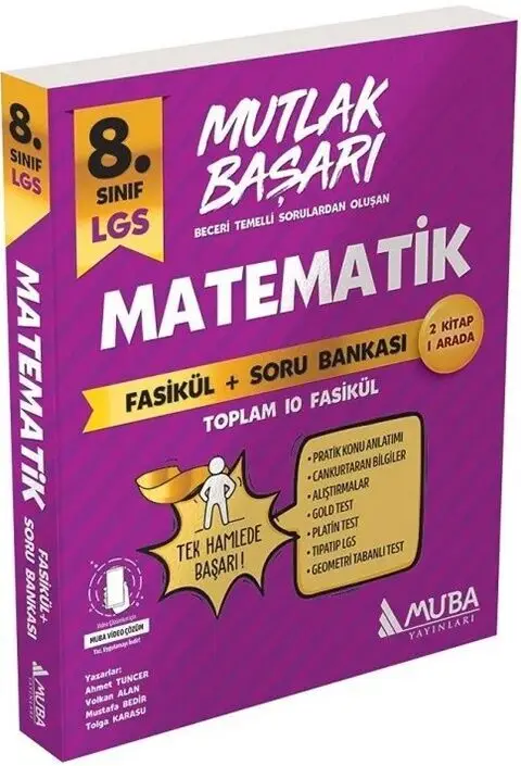 Muba Konu Özetli Soru Bankası- 8. Sınıf LGS Matematik Soru Bankası Tavsiyeleri