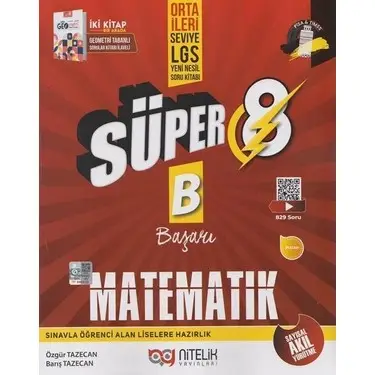 Nitelik Süper B- 8. Sınıf LGS Matematik Soru Bankası Tavsiyeleri