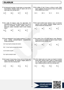 8. Sınıf Olasılık Testi Sayfa 2