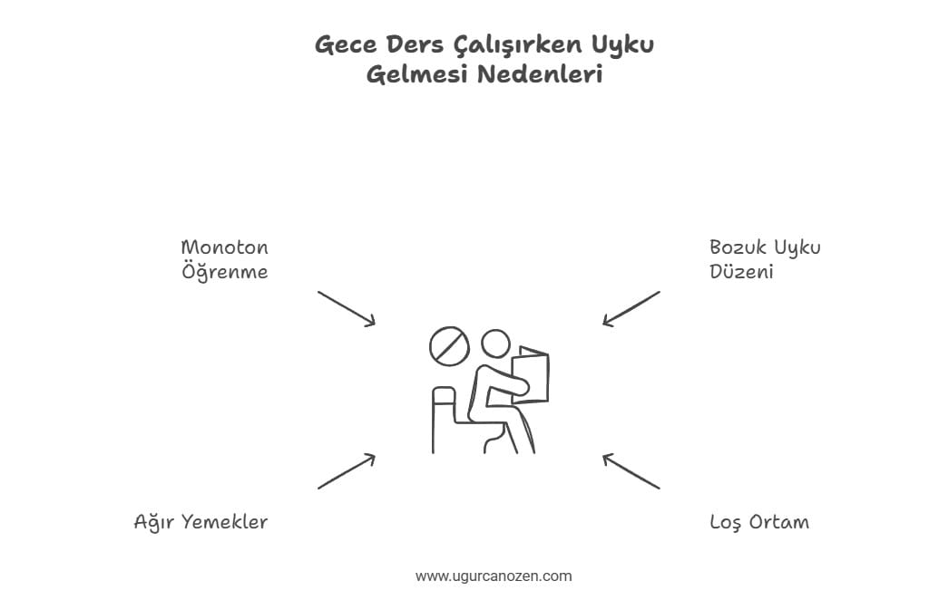 Gece Ders Çalışırken Uyku Gelmesi Nedenleri
