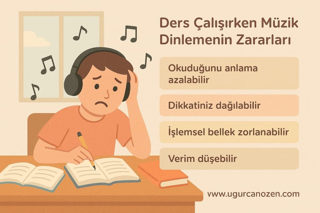 Ders Çalışırken Müzik Dinlemenin Zararları